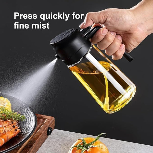 2 in 1 Glass Oil Sprayer & Dispenser