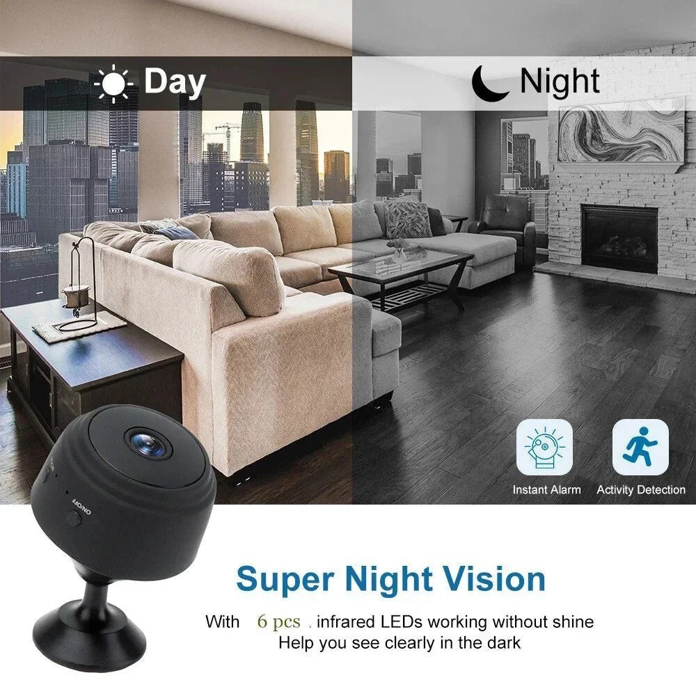 A9 Mini WiFi Wireless Camera – HD Video Recorder with Night Vision & Motion Detection