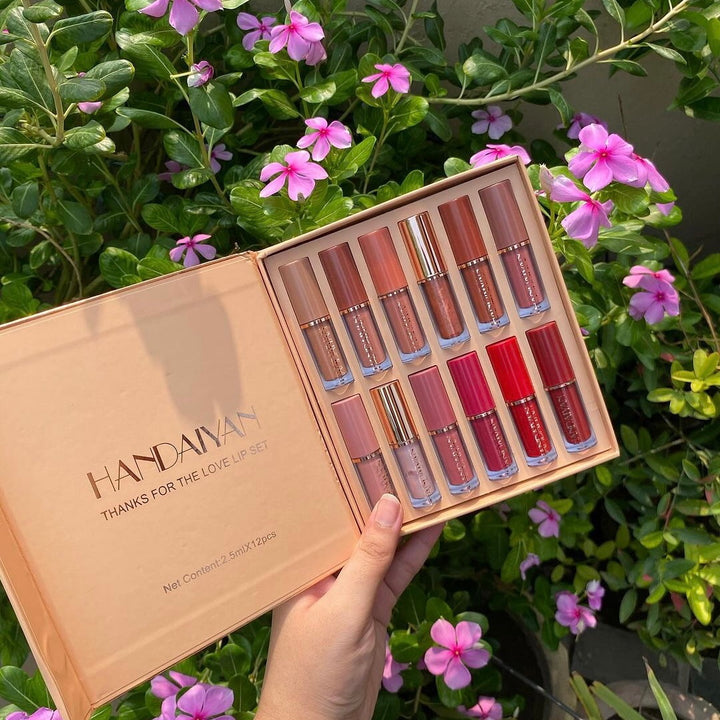 HANDAIYAN 12 pcs Liquid Lipstick Box