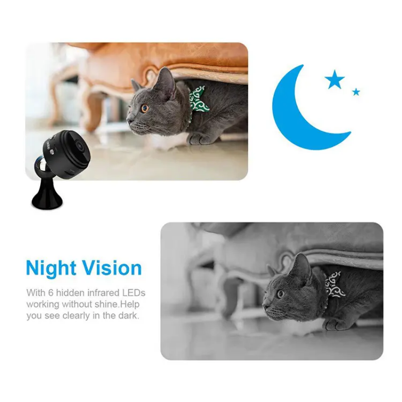 A9 Mini WiFi Wireless Camera – HD Video Recorder with Night Vision & Motion Detection