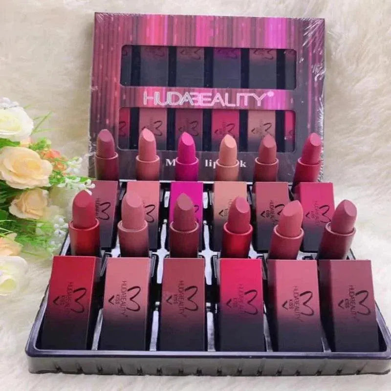 Huda Beauty Matte Lipstick 12 Pcs Set