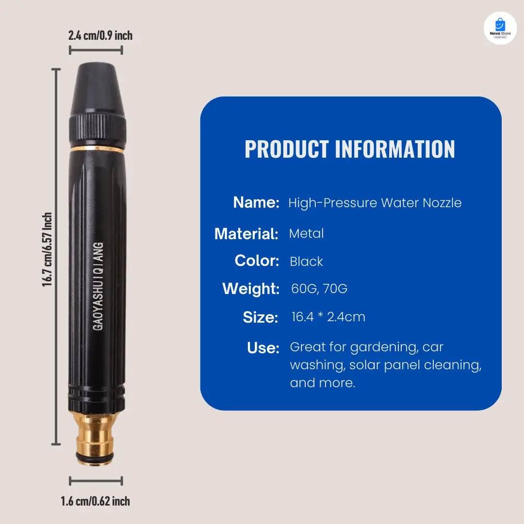 Adjustable High-pressure Metal Brass Water Spray Nozzle( Metal Material)