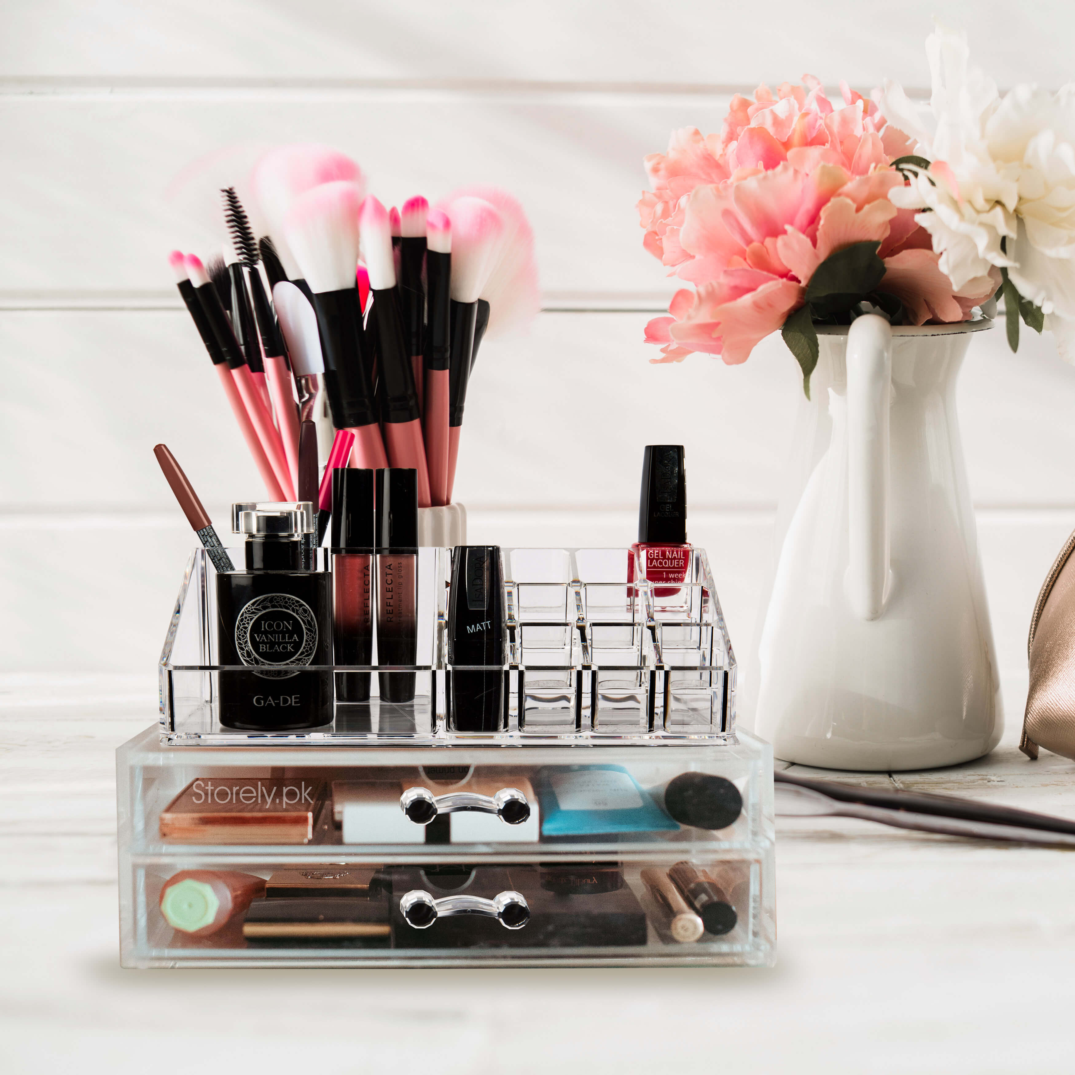 Acrylic Cosmetic Organizer With Drawer