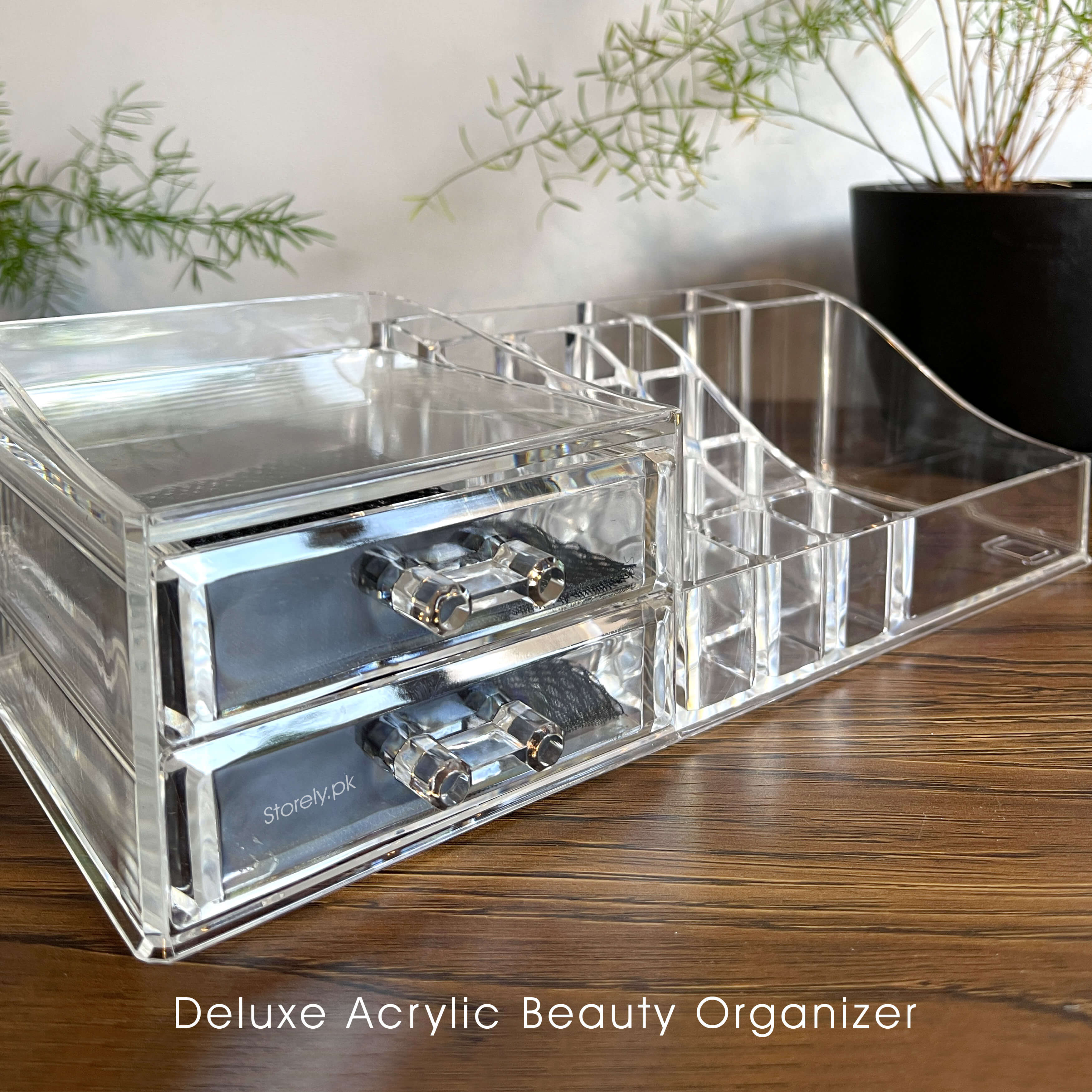 Acrylic Cosmetic Organizer With Drawer