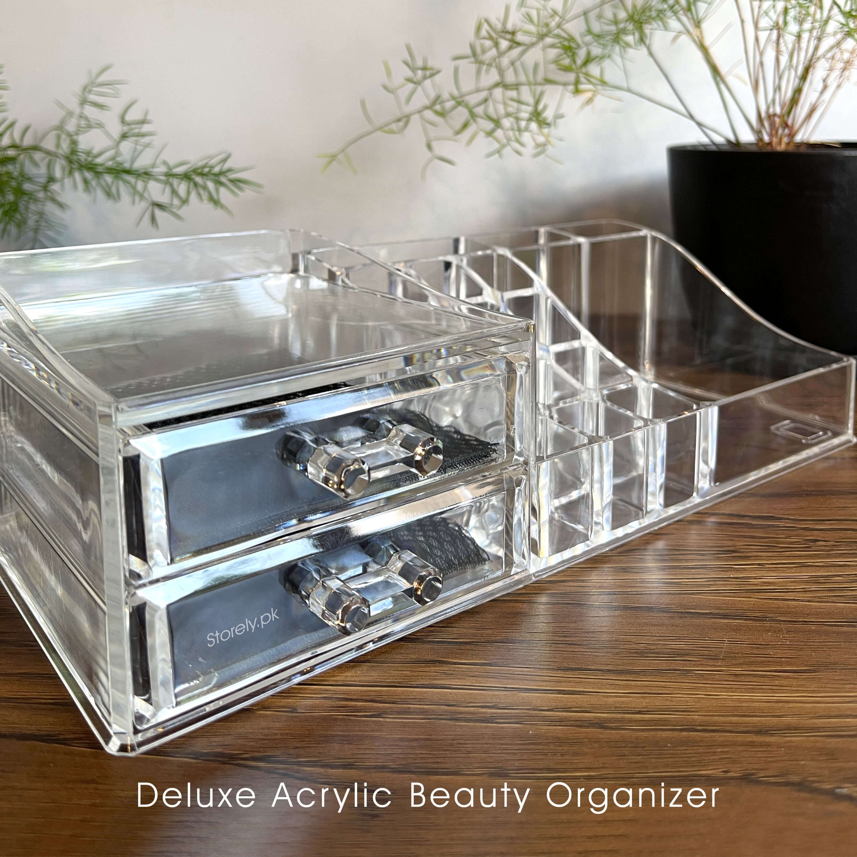 Acrylic Cosmetic Organizer With Drawer
